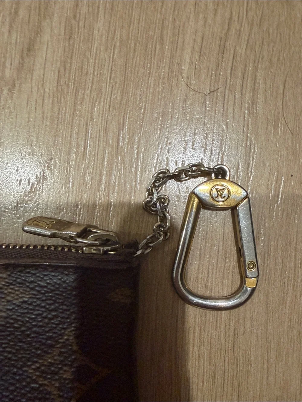 Louis Vuitton Monogram Zippy Key Pouch - Dark Brown & Tan - Picture 2 of 4